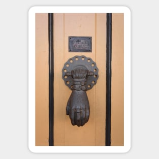 The Schandua Building - Hand Knocker - Fredericksburg, Texas Sticker